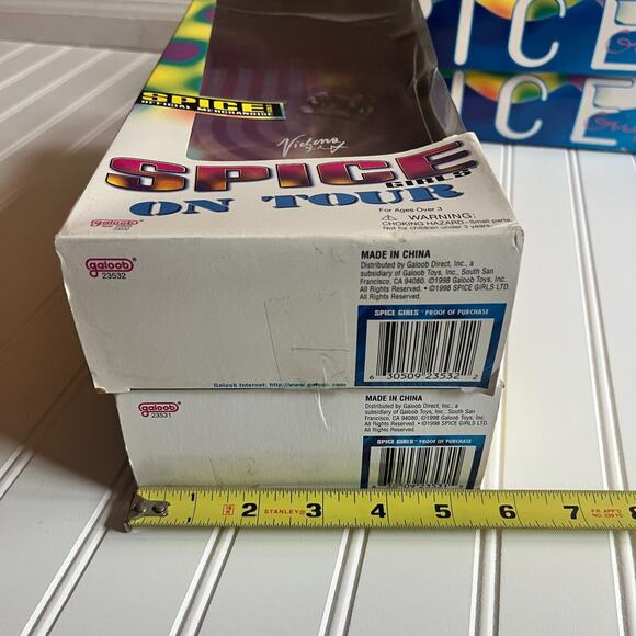Spice Girls On Tour Mini Dolls & Empty Boxes Galoob 1998 Vintage - Picture 16 of 16